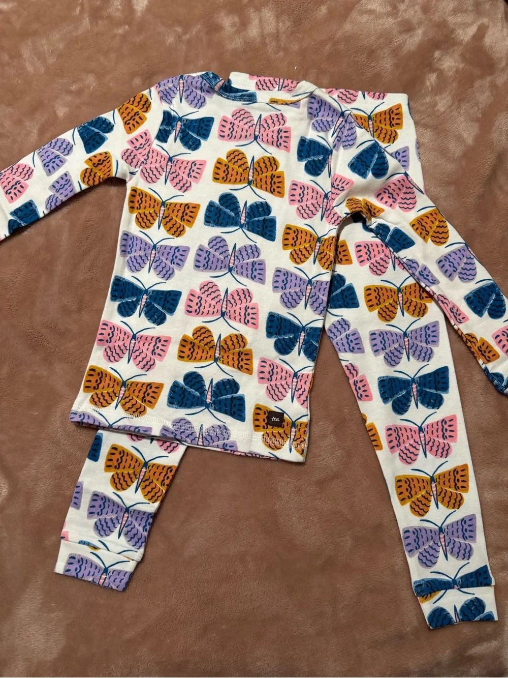 NWT Tea Collection Girls Pajama Sets Bundle, Unicorn and Butterfly, Size 4